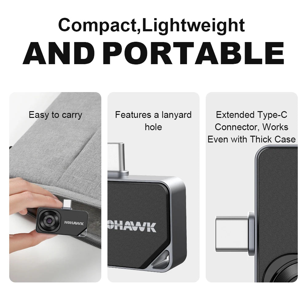 NOHAWK Portable Thermal Imaging Camera for HVAC and Home Inspection