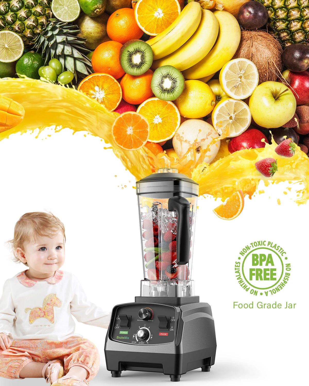 BioloMix Professional Heavy Duty Blender Juicer Kit