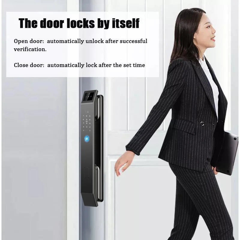 YKESDL 3D Face Recognition Fingerprint Smart Door Lock With Camera