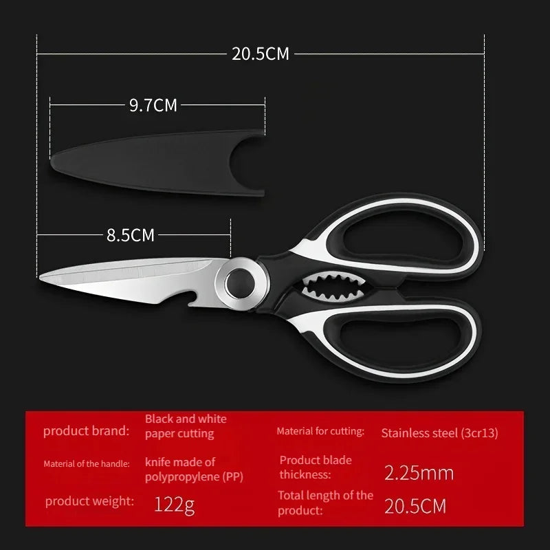 Stainless Steel Multifunction Kitchen Scissors For Fish And Meat