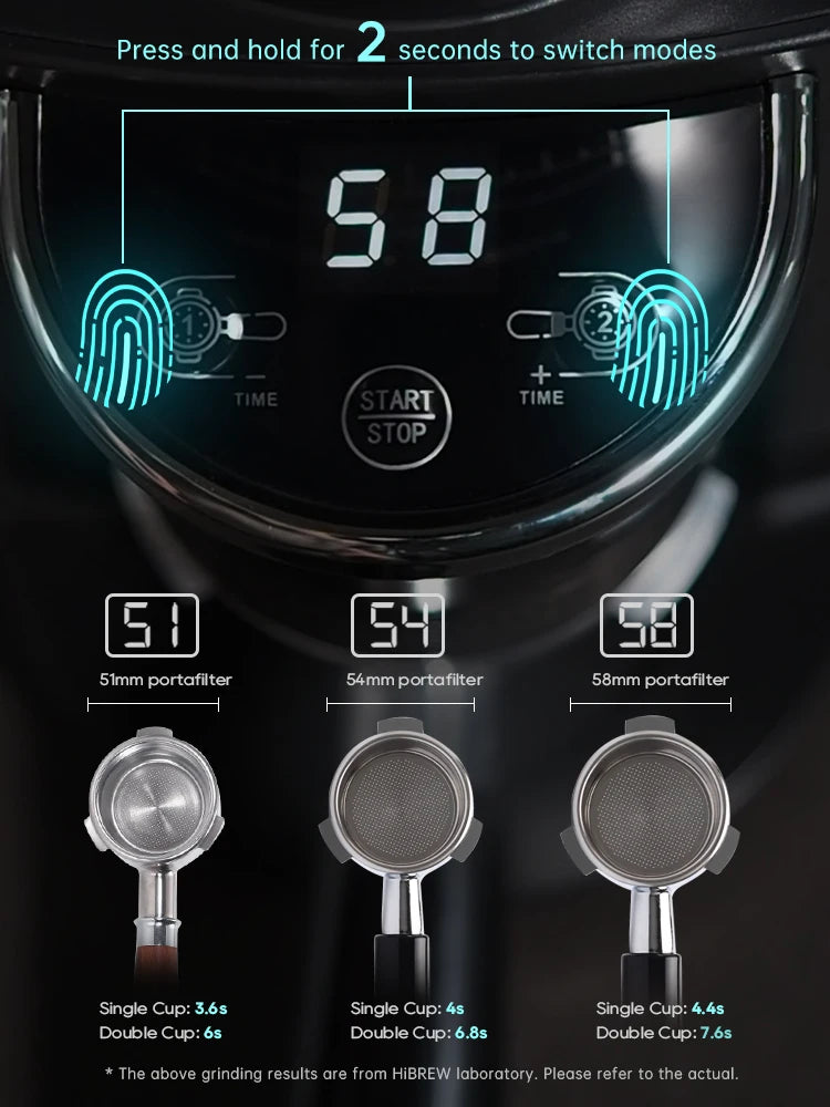 HiBrew Automatic Burr Electric Coffee Grinder With 34 Settings