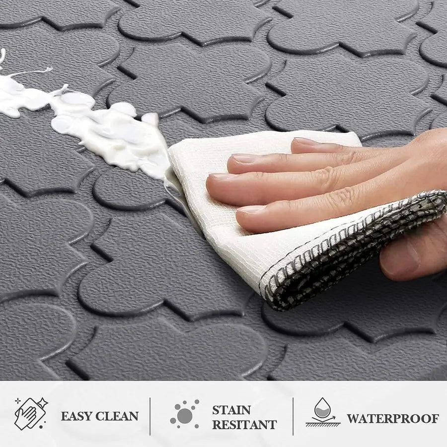 Anti Fatigue Floor Mat 2 Pack Ergonomic Waterproof Non Slip