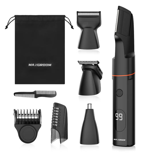 MAXGROOM 4 In 1 Body Hair Shaver Kit For Men IPX6 Waterproof