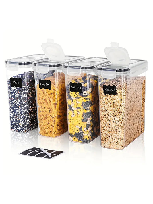 Airtight Food Storage Containers With Lids 4-Pack Bundle