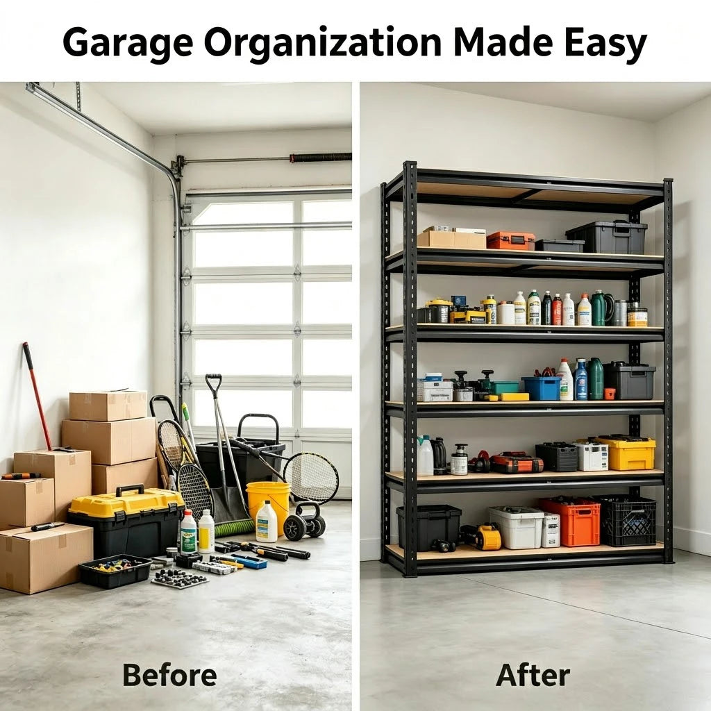 Heavy Duty Metal Rack Adjustable Utility Shelves For Home Storage