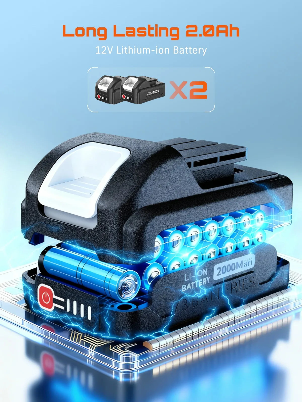 Cordless Electric Fillet Knife With Rechargeable Battery And Dual Blades