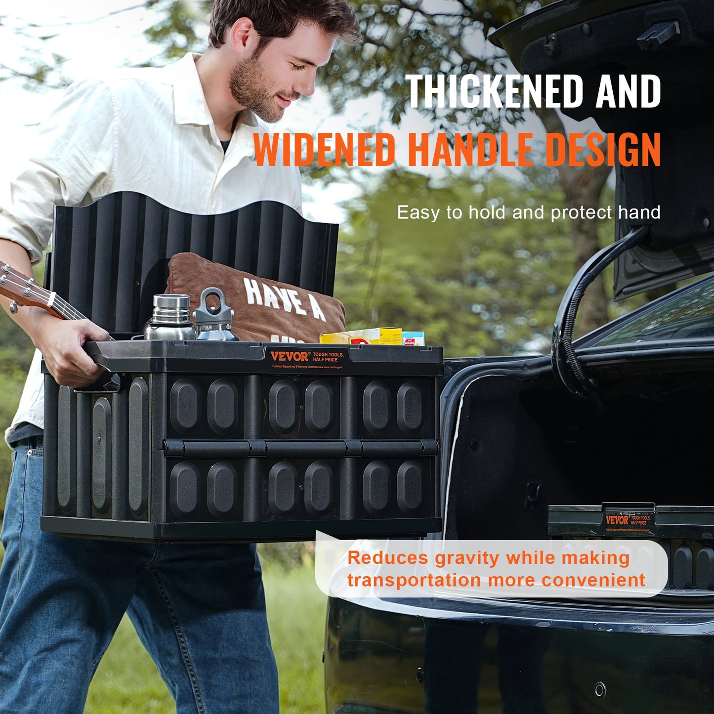 Set Of 3 Collapsible Storage Bins With Lids For Garage