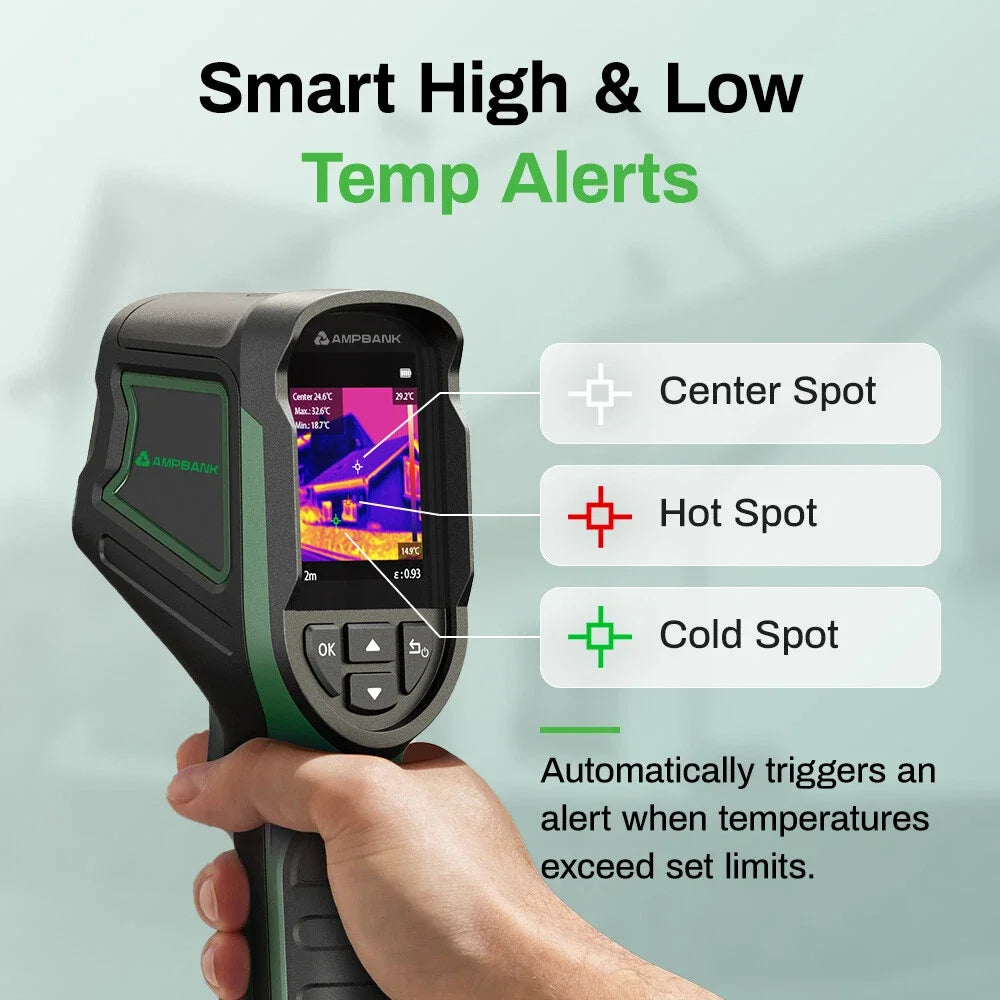 AMPBANK Handheld Thermal Imaging Camera for HVAC and Electrical Diagnostics