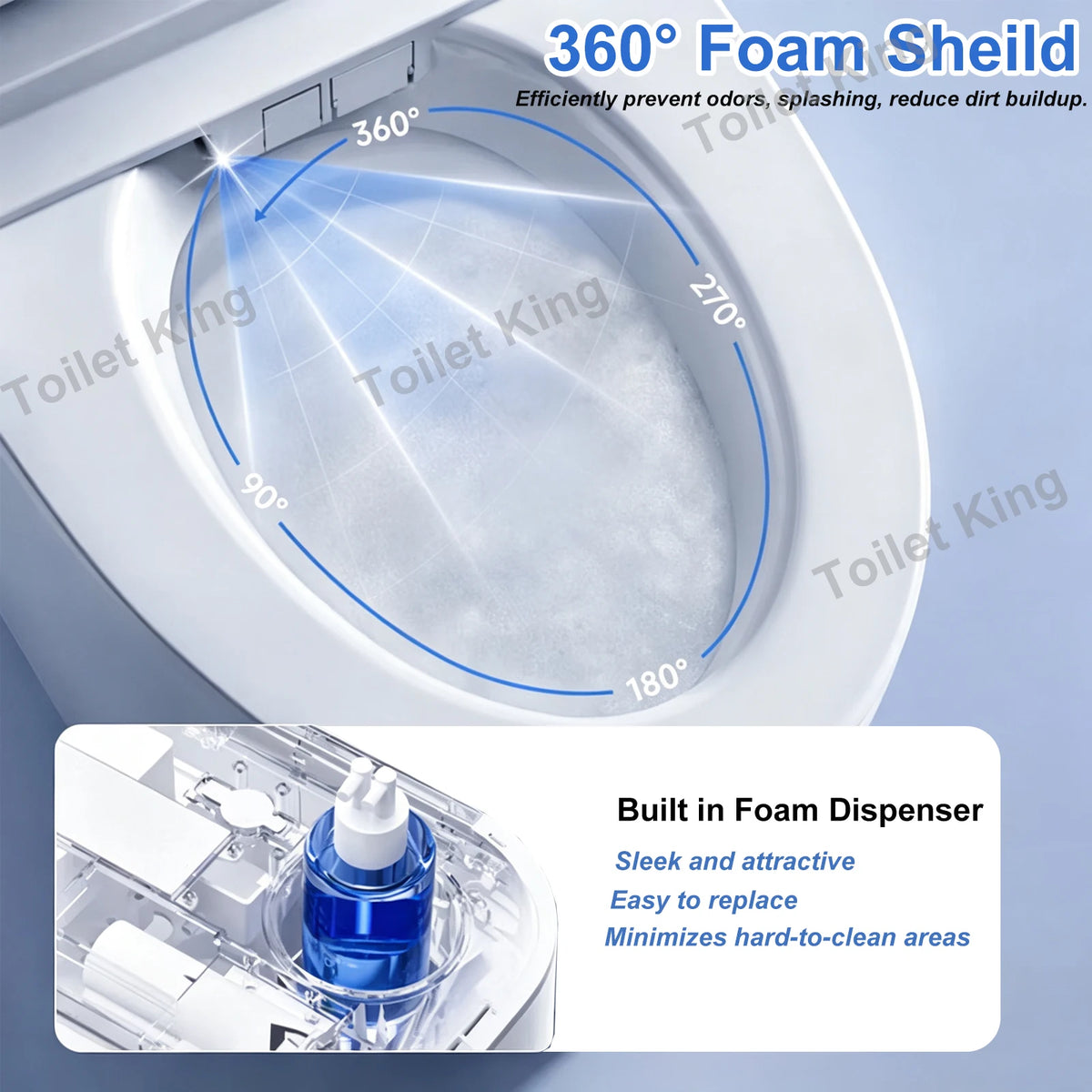 Smart Automatic Open Bidet Toilet Dual Flush Heated Seat Warm Water Self Cleaning