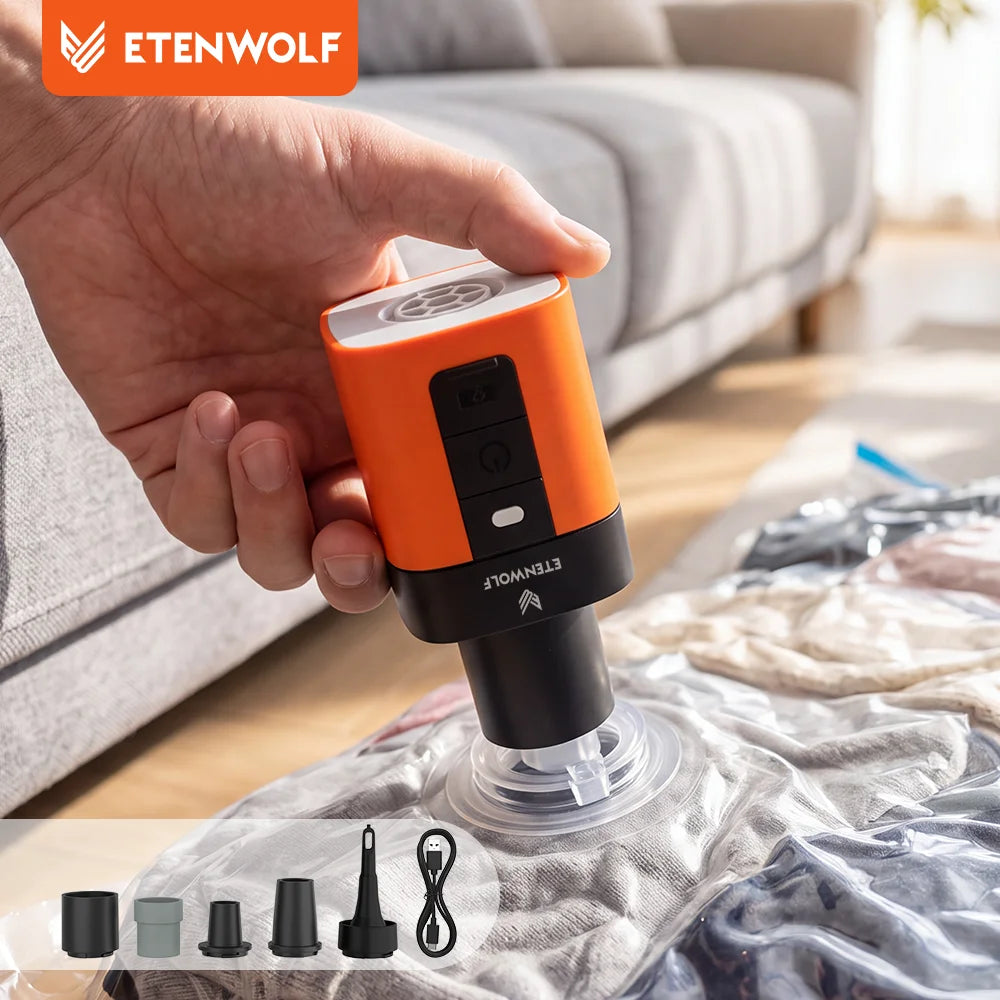 ETENWOLF AIR 3SE Portable Inflator Deflator Pump for Camping Mats