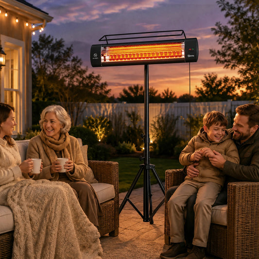 Outsunny Electric Outdoor Infrared Patio Heater With IP65 Weatherproofing