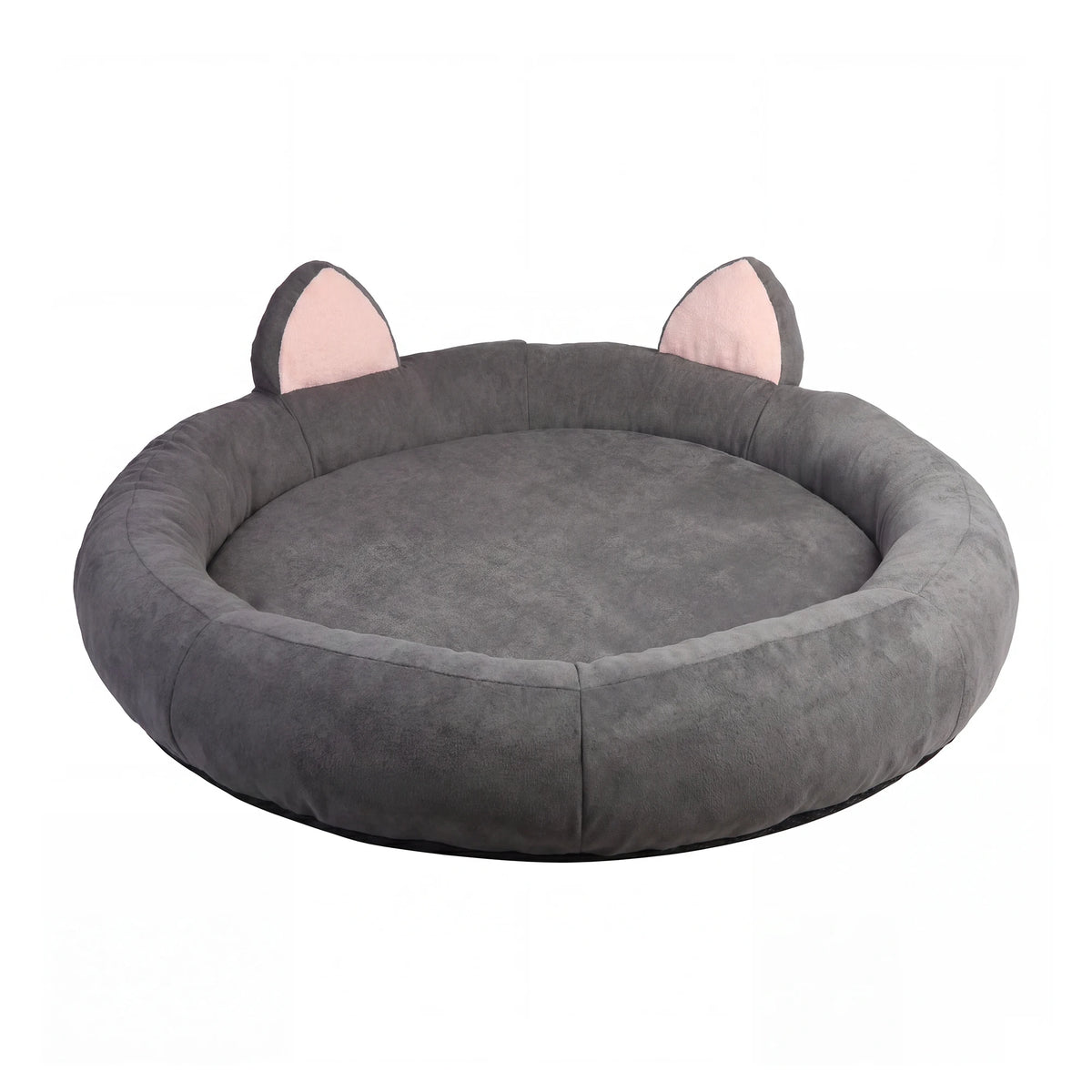 Orthopedic Memory Foam Dog Bed With Supportive Bolster