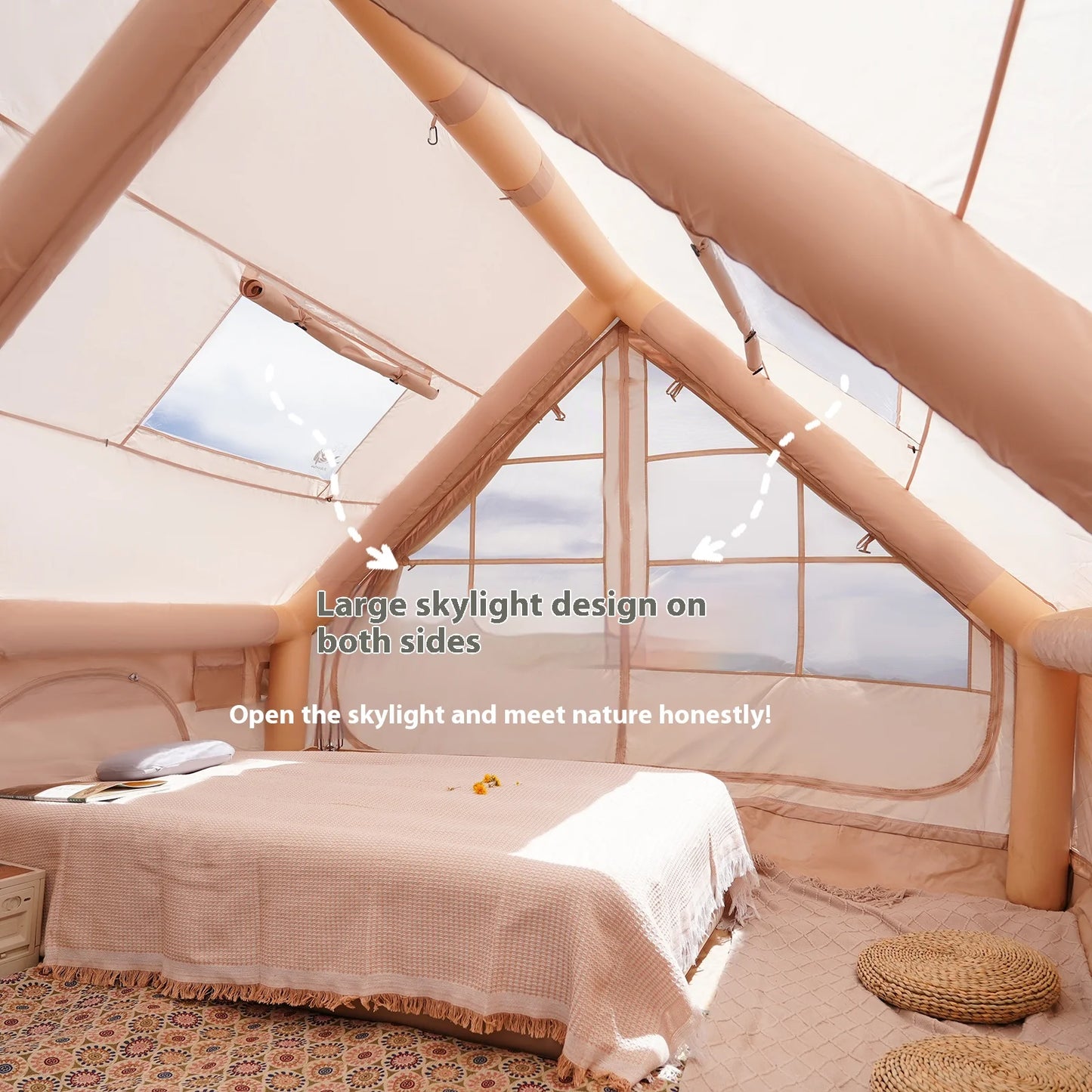 Pakicetus Inflatable Camping Tents for Family Outdoor Adventure