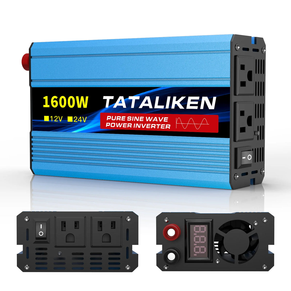 Tataliken Pure Sine Wave Power Inverter Voltage Converter