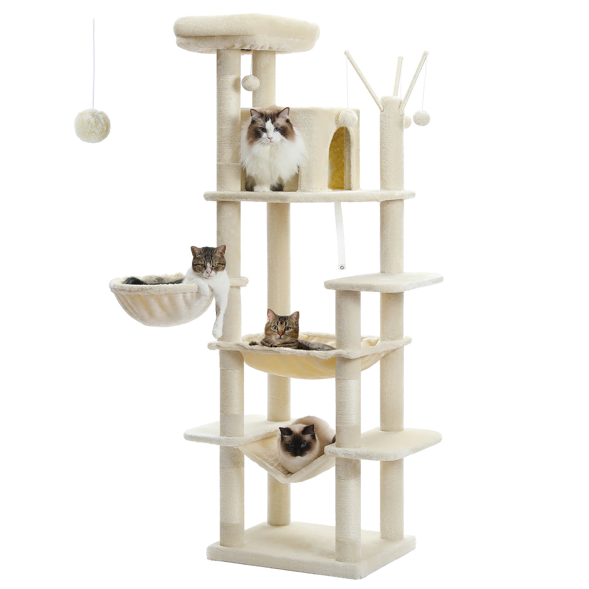 PAWZ Road Multi-Level Cat Tree With Scratching Posts And Perches