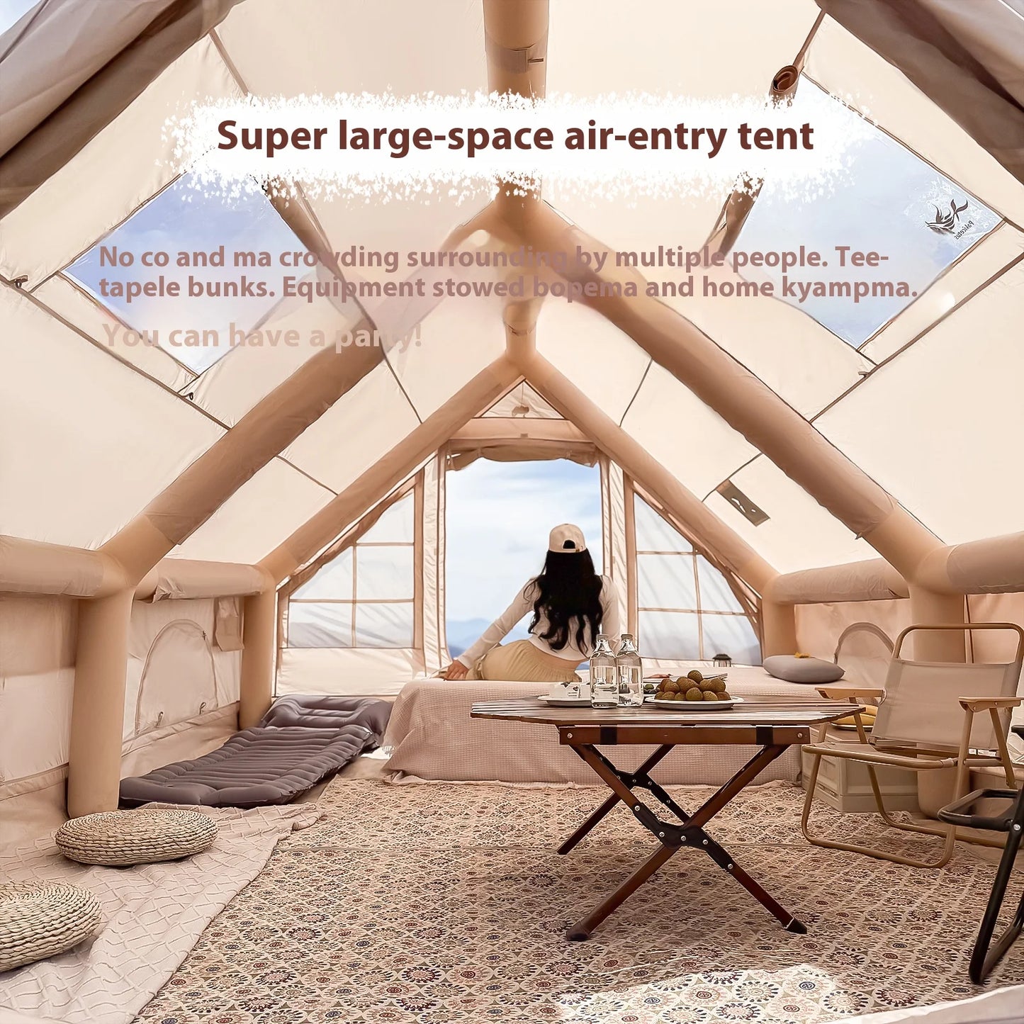 Pakicetus Inflatable Camping Tents for Family Outdoor Adventure