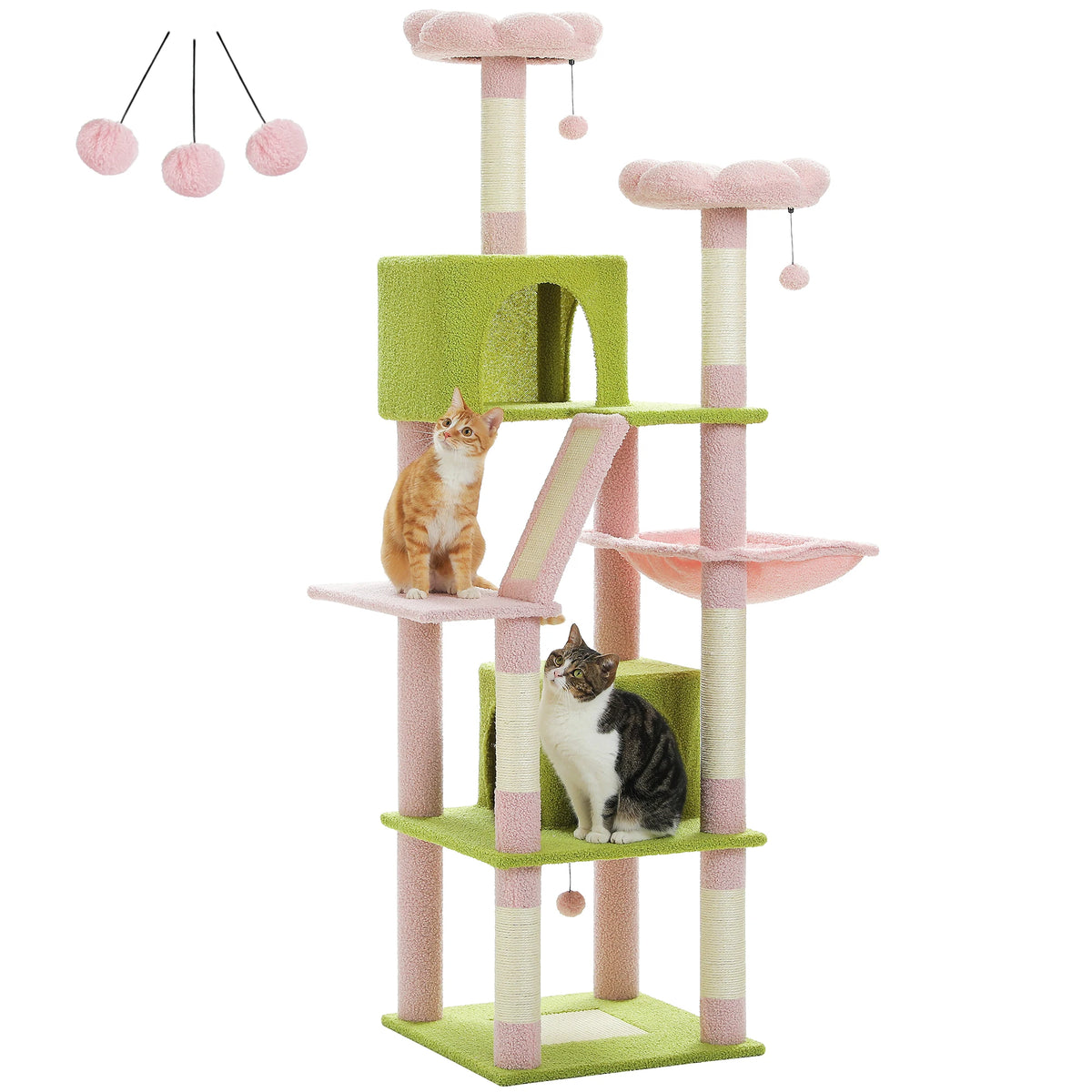 PAWZ Road Multi-Level Cat Tree With Scratching Posts And Perches