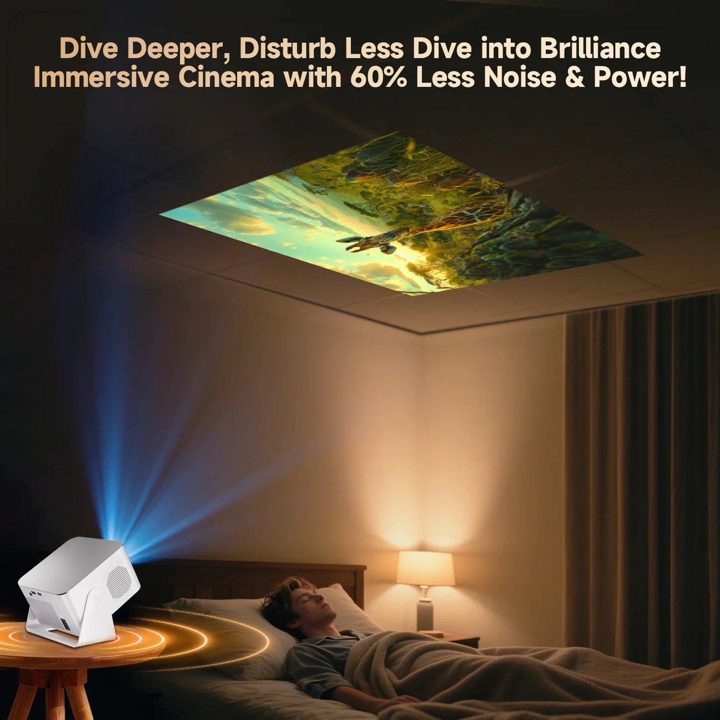 Magcubic Android 14 Portable Projector Auto Focus Native 1080P