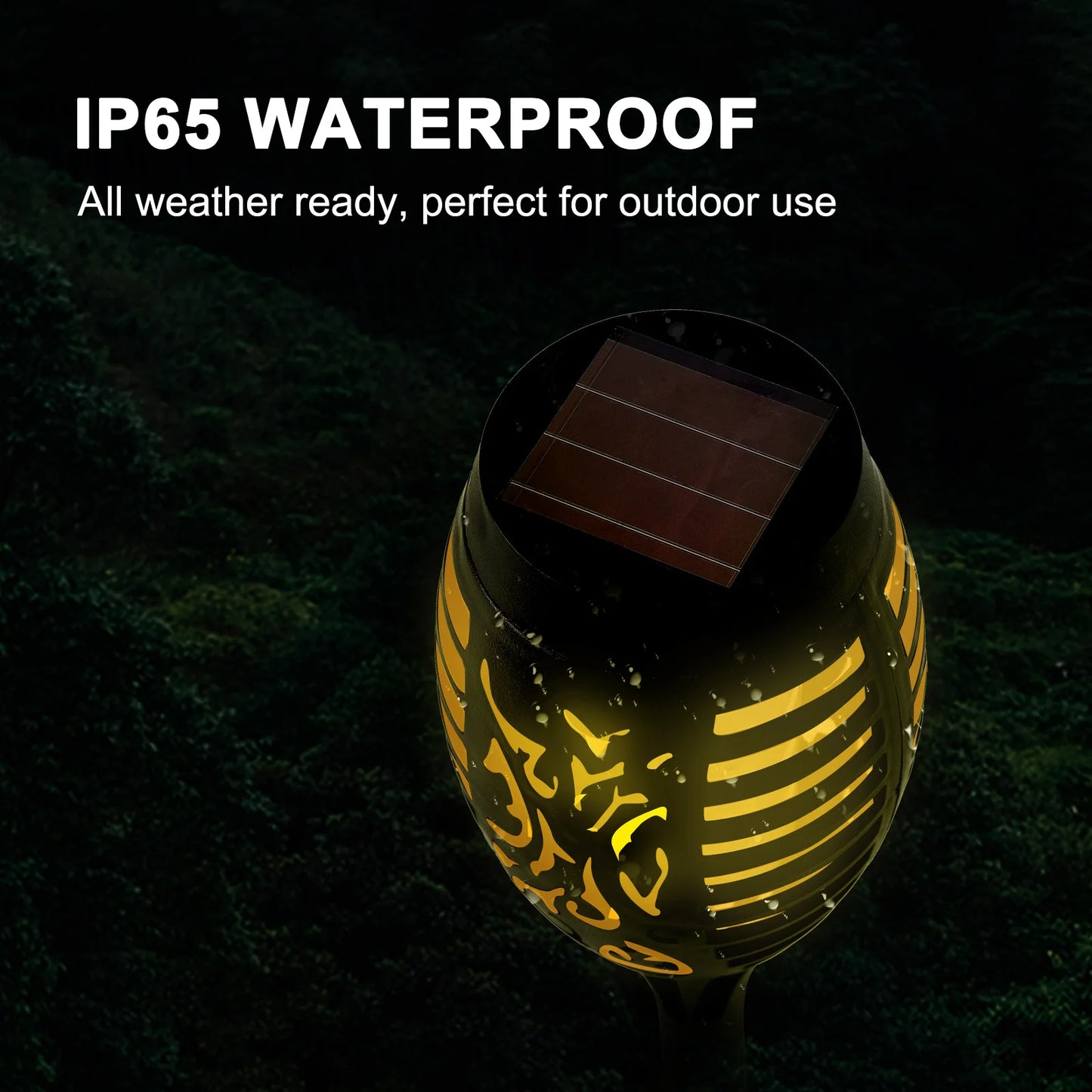Solar LED Torch Lights with Flickering Flame for Outdoor Decor
