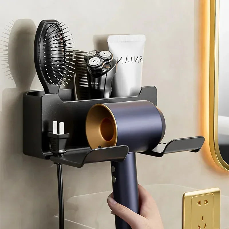 AEHOME Hair Dryer Holder Wall Mount Organizer Rack