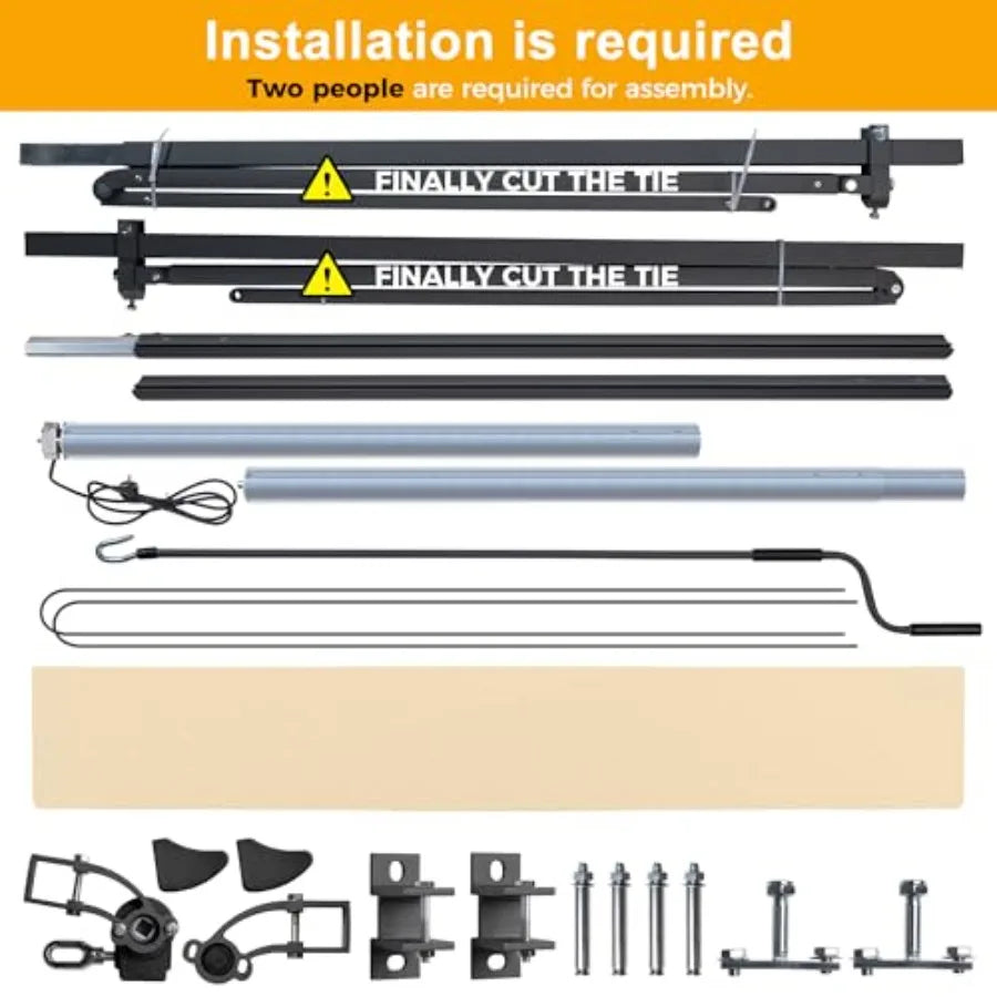MDNG Motorized Retractable Patio Awning UV Waterproof Sunshade