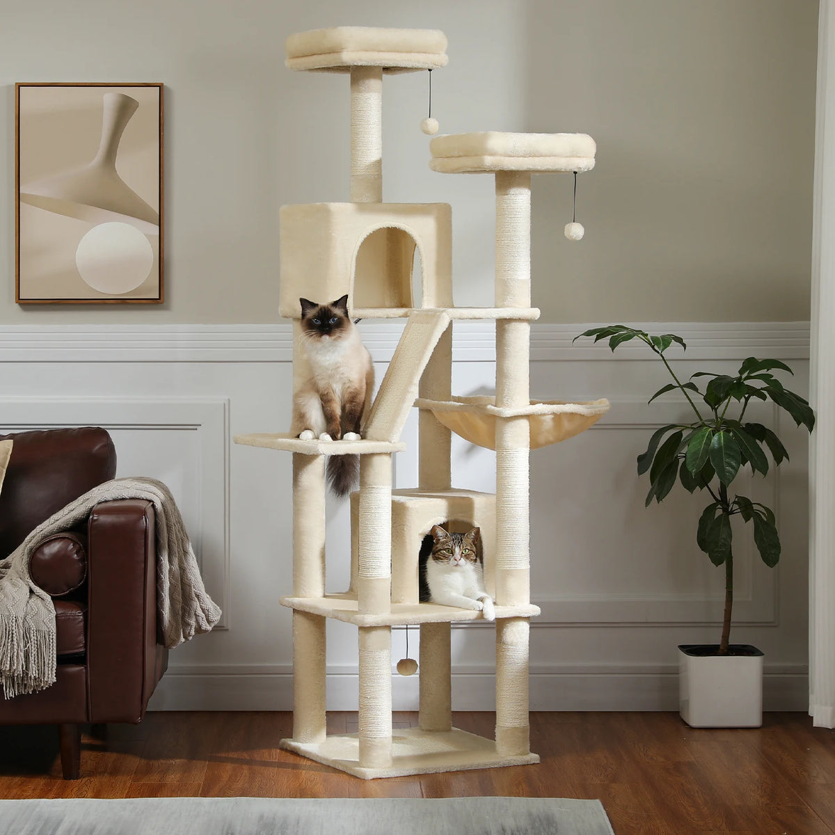 PAWZ Road Multi-Level Cat Tree With Scratching Posts And Perches