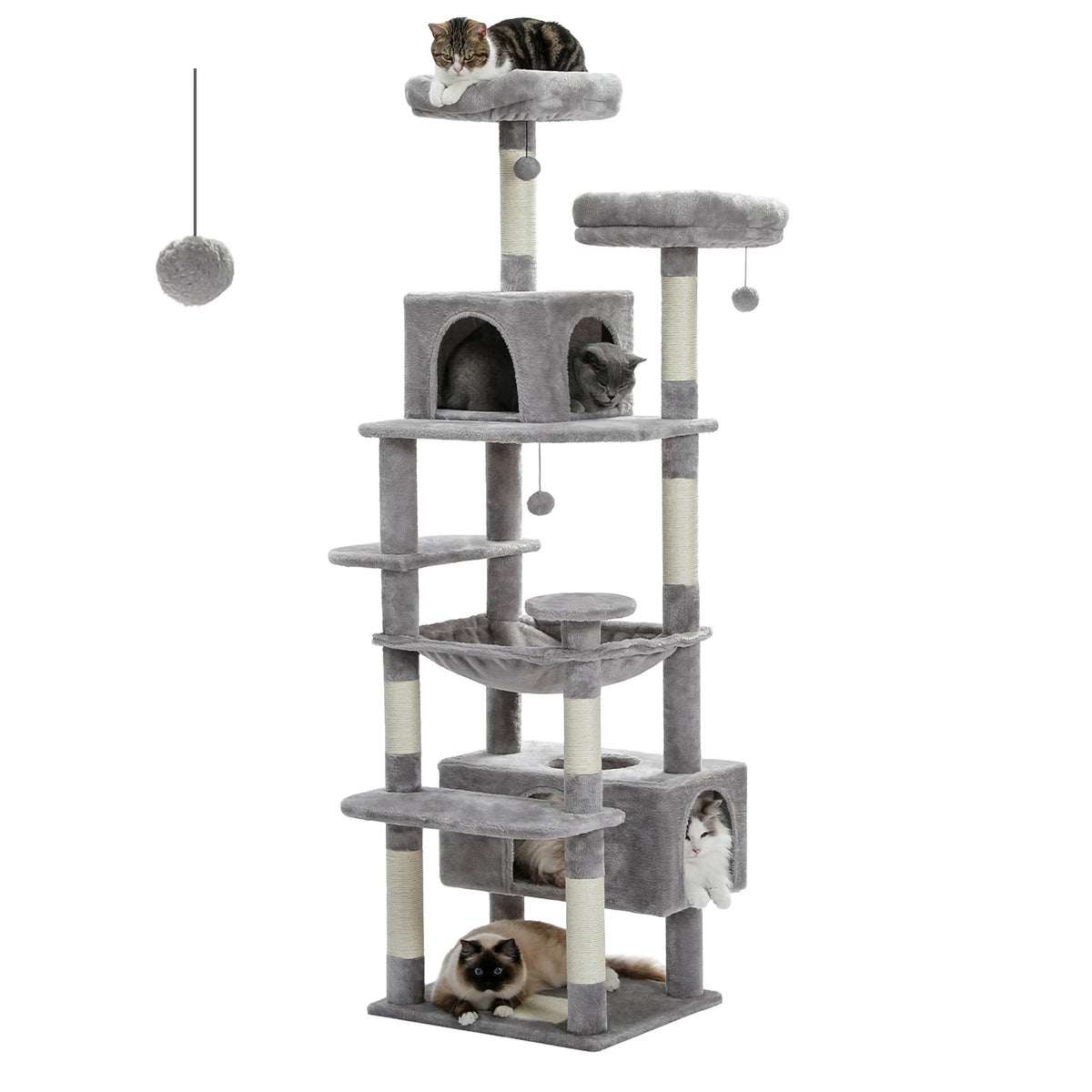 PAWZ Road Cat Tree Tower Sisal Posts Hammock and Condos