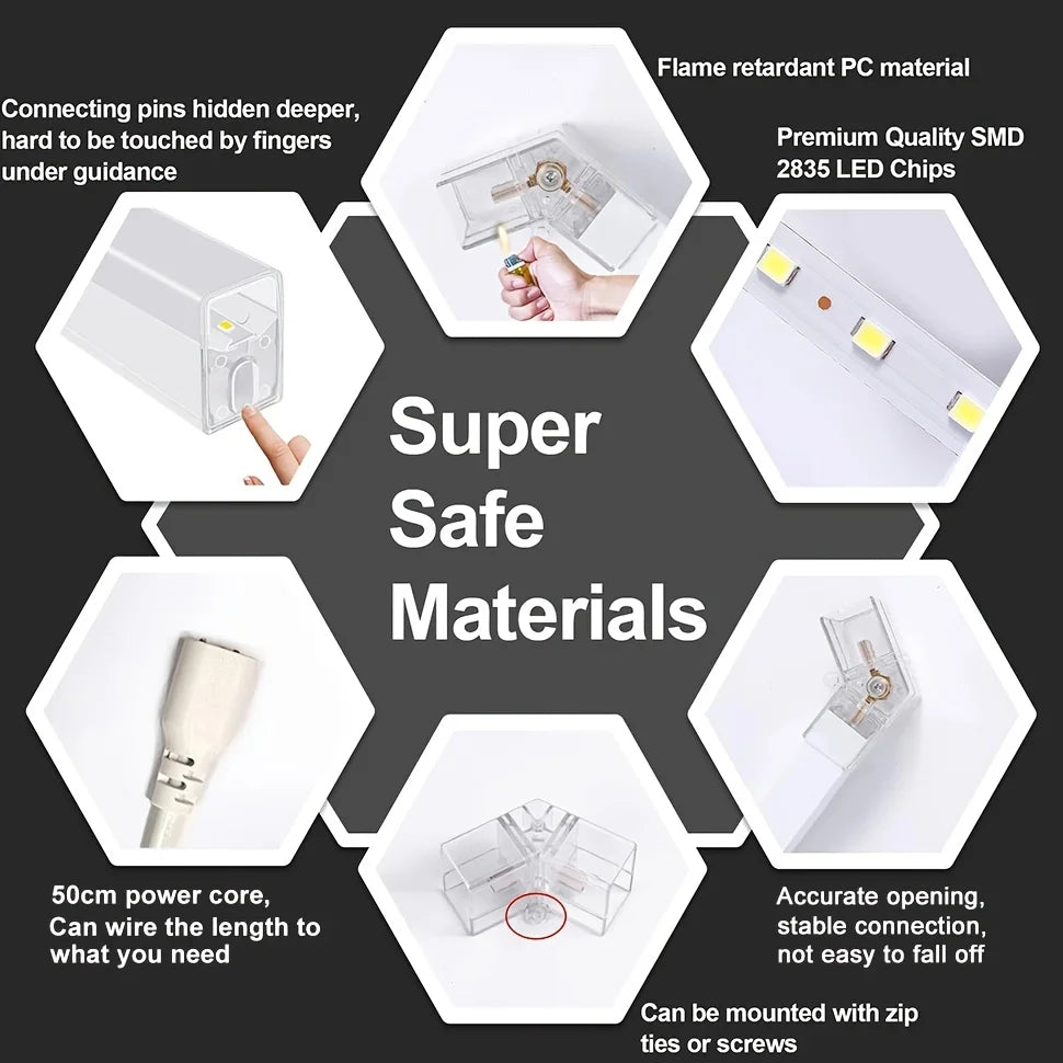 Hexagon LED Garage Light For Workshop And Car Detailing