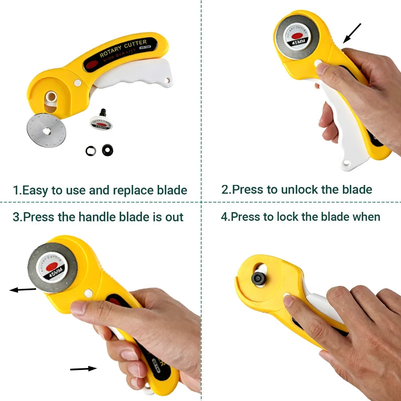 Professional Rotary Cutter And Cutting Board Sewing Set