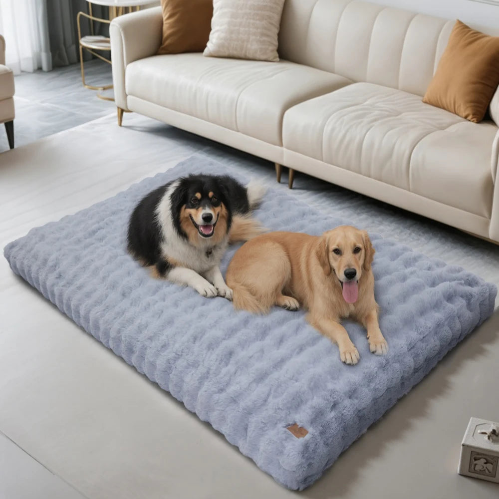 BORWART Ultra Plush Washable Dog Bed Cushion With Removable Cover