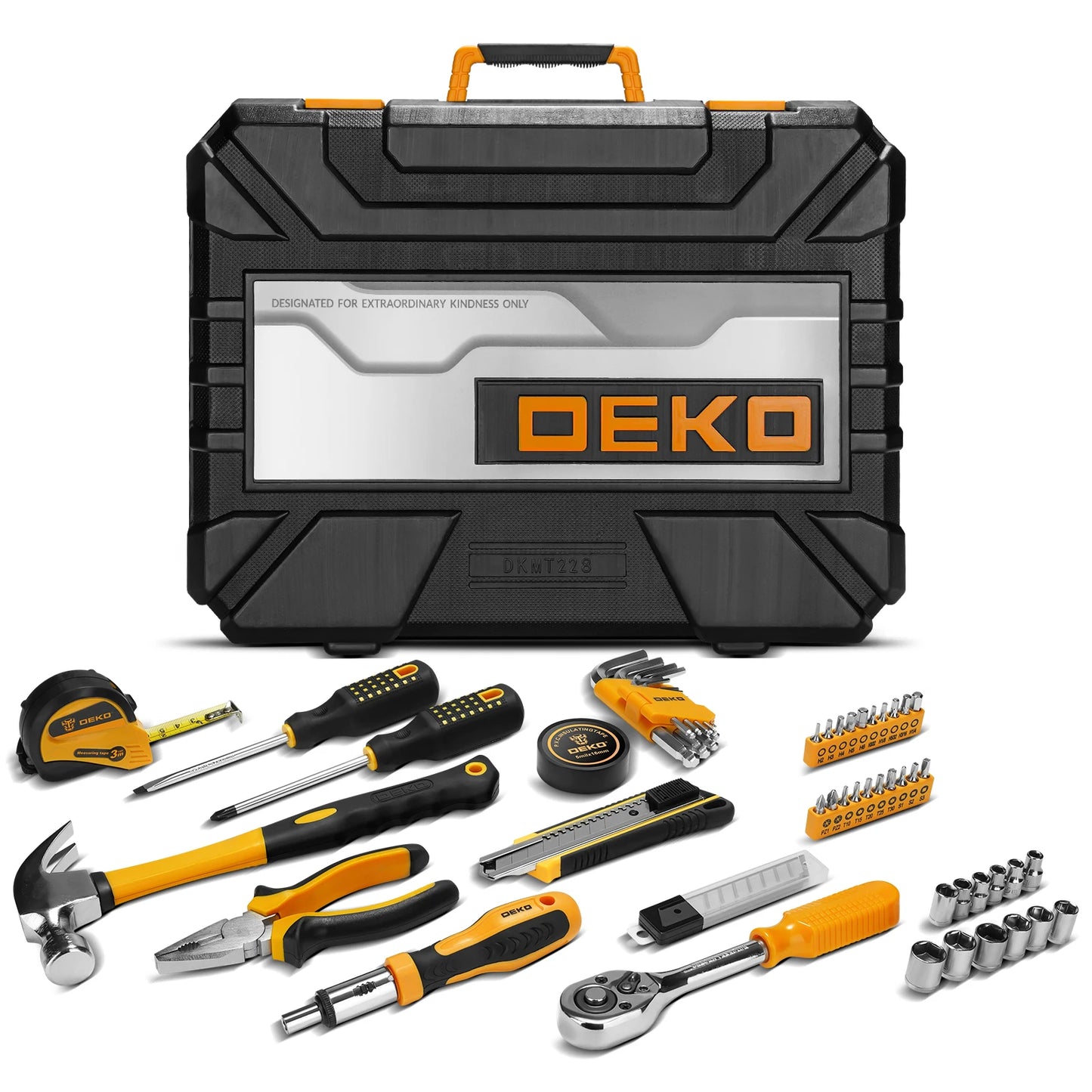 DEKOPRO Socket Wrench Auto Tool Set With Case