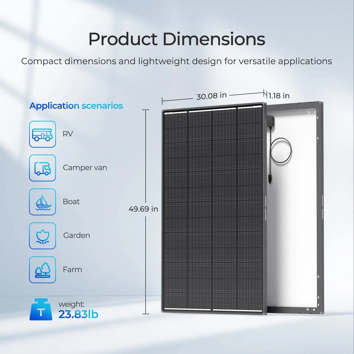 Renogy 200W ShadowFlux Solar Panel