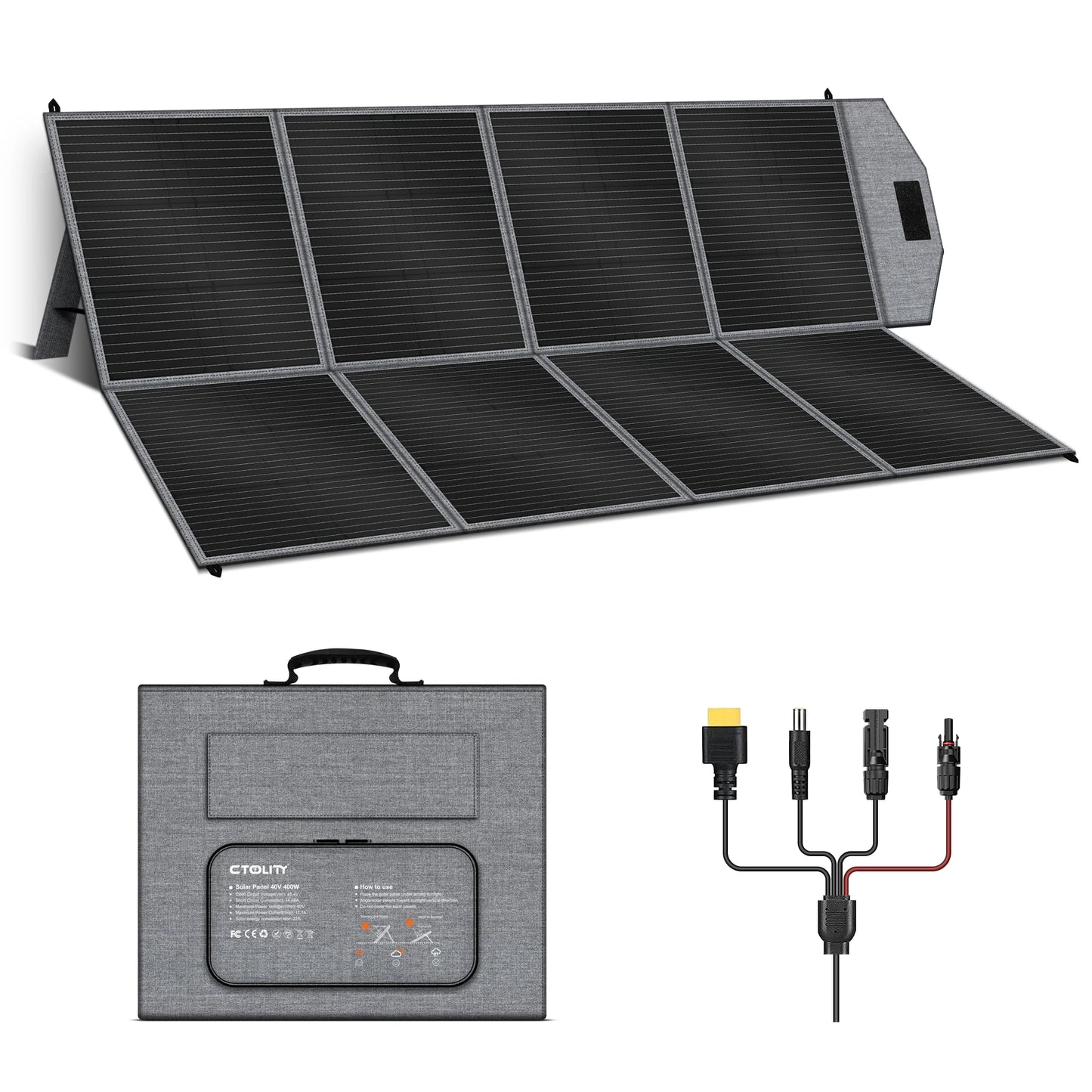 CTOLITY SP400 Portable Solar Panel 400W Flexible Charger