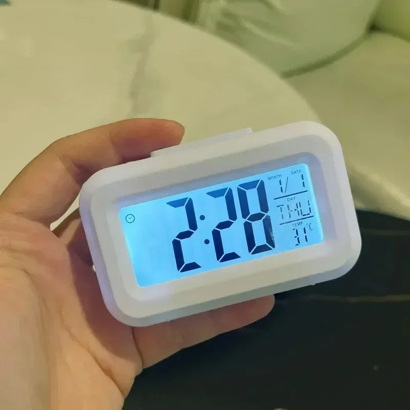 LED Digital Alarm Clock With Calendar Desk Clock Bedroom Decor