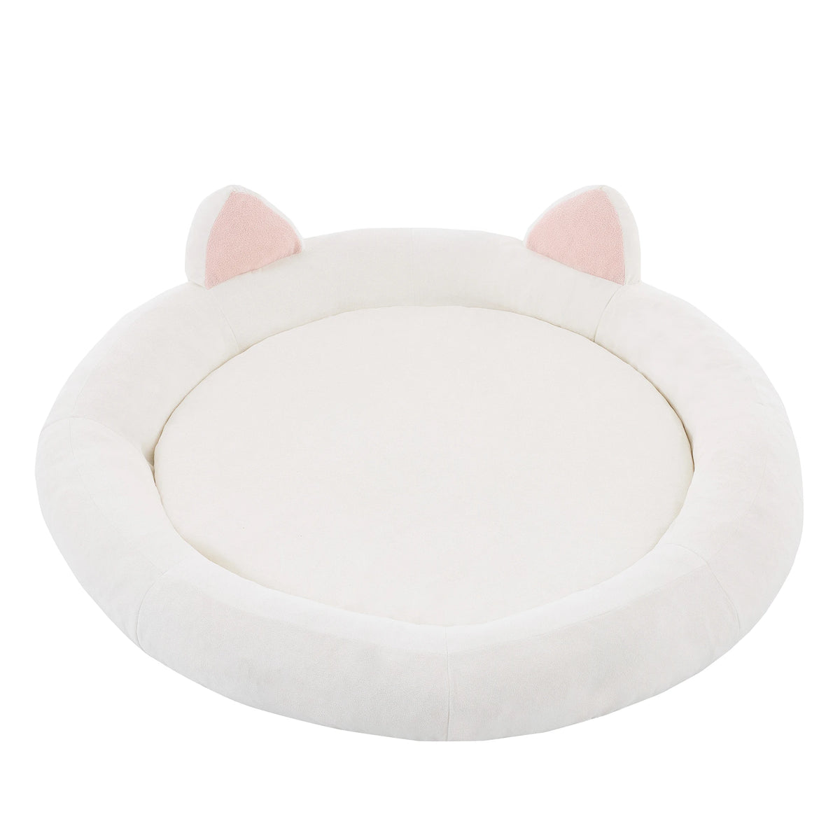 Orthopedic Memory Foam Dog Bed With Supportive Bolster