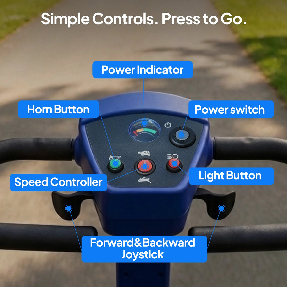 Lightweight Folding Electric Mobility Scooter for Seniors with Long Range