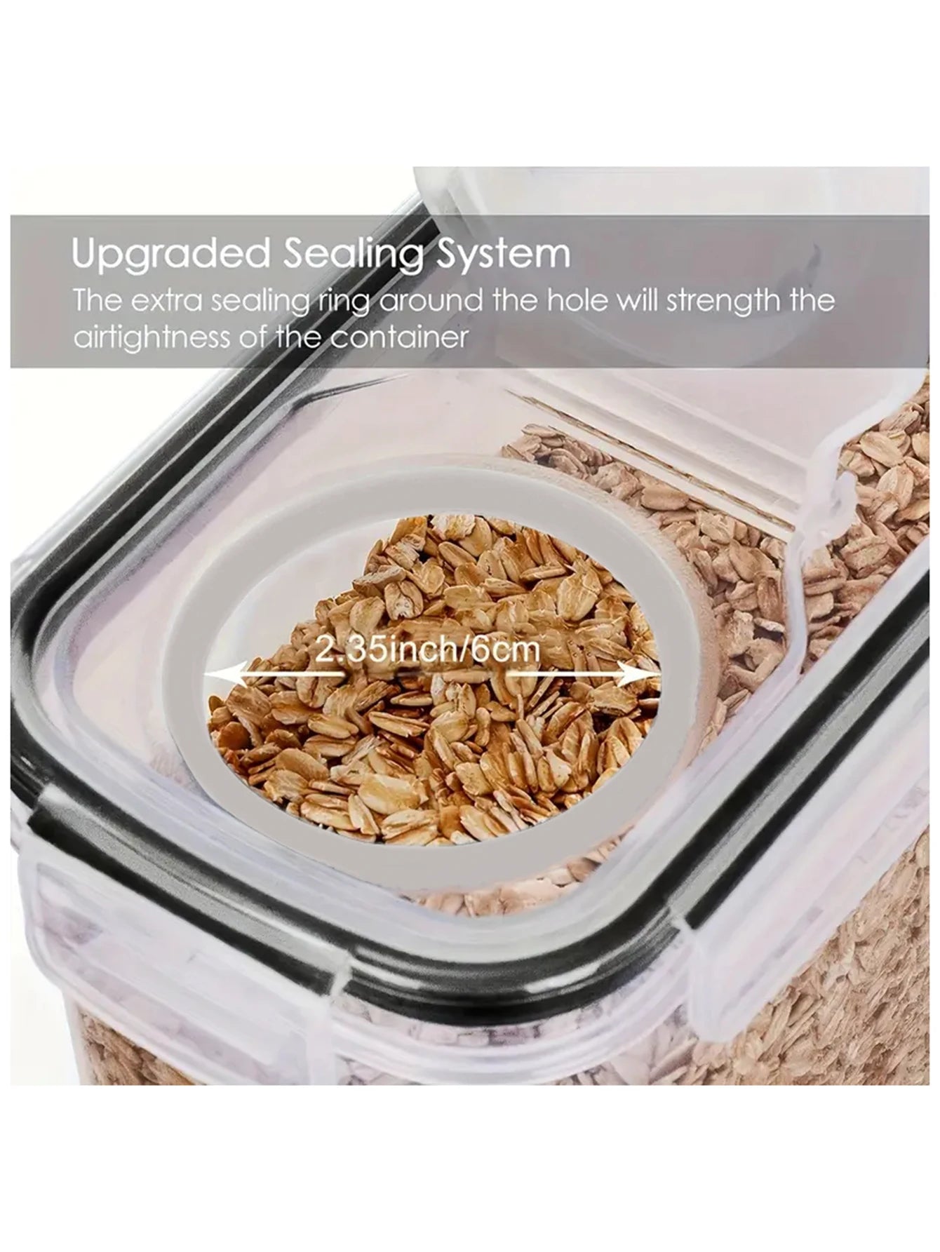 Airtight Food Storage Containers With Lids 4-Pack Bundle