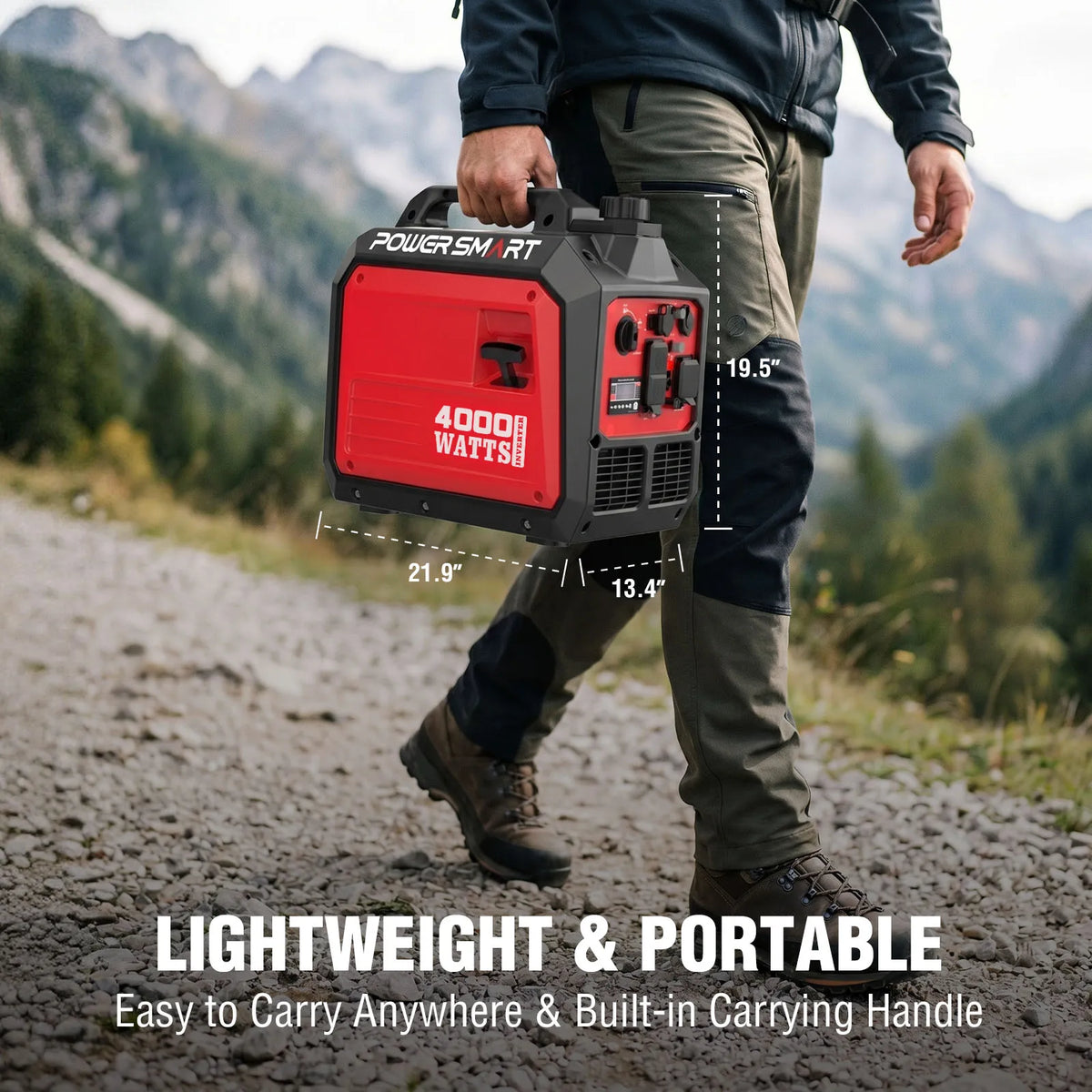 POWERSMART Portable Inverter Generator for Home, RV, Camping, and Backup Power