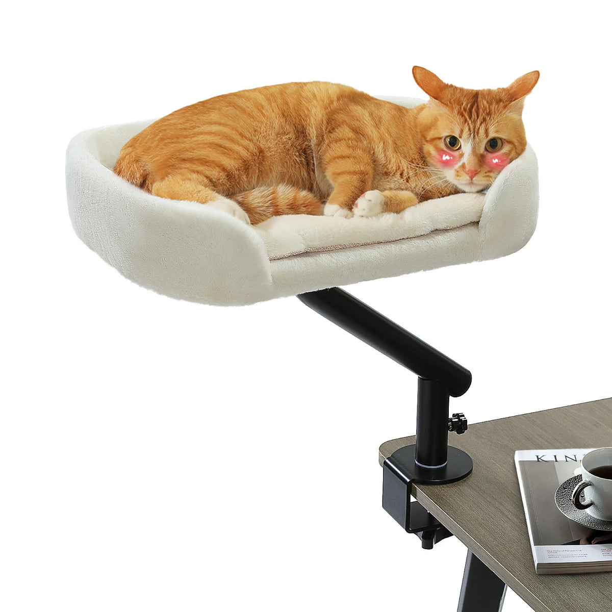 PAWZ Road Rotatable Cat Desk Bed Adjustable Indoor Cat Hammock Stand