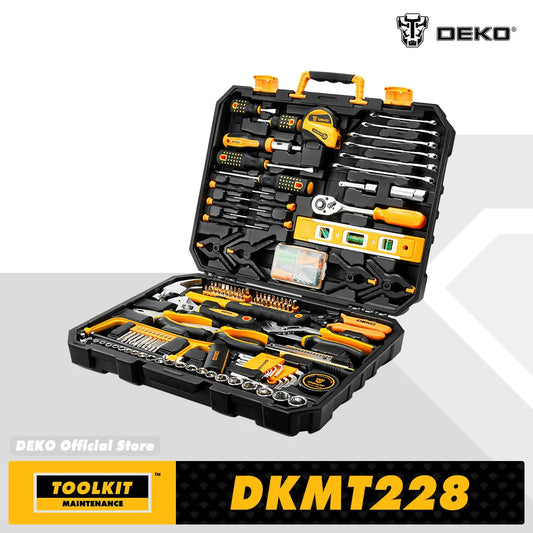 DEKOPRO Socket Wrench Auto Tool Set With Case