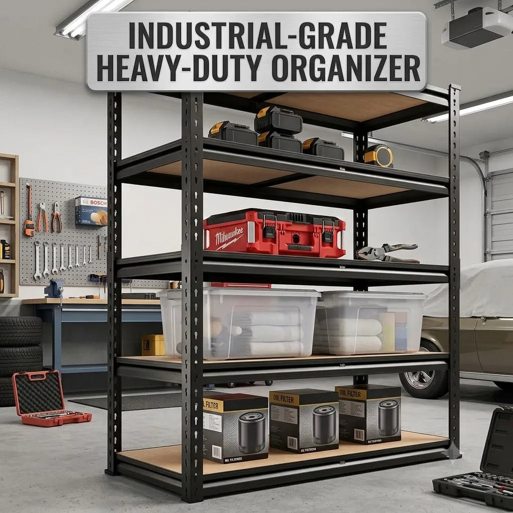 Heavy Duty Metal Rack Adjustable Utility Shelves For Home Storage