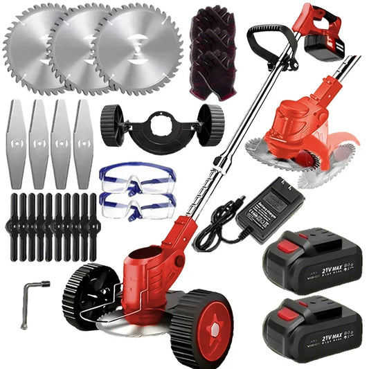 Rechargeable Cordless Weed Trimmer With Dual Lithium Batteries For Yard