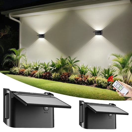 Intelamp Led Solar Wall Lights Up Down Outdoor Lighting