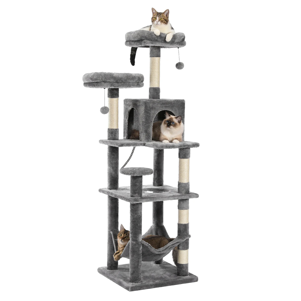 PAWZ Road Multi-Level Cat Tree With Scratching Posts And Perches