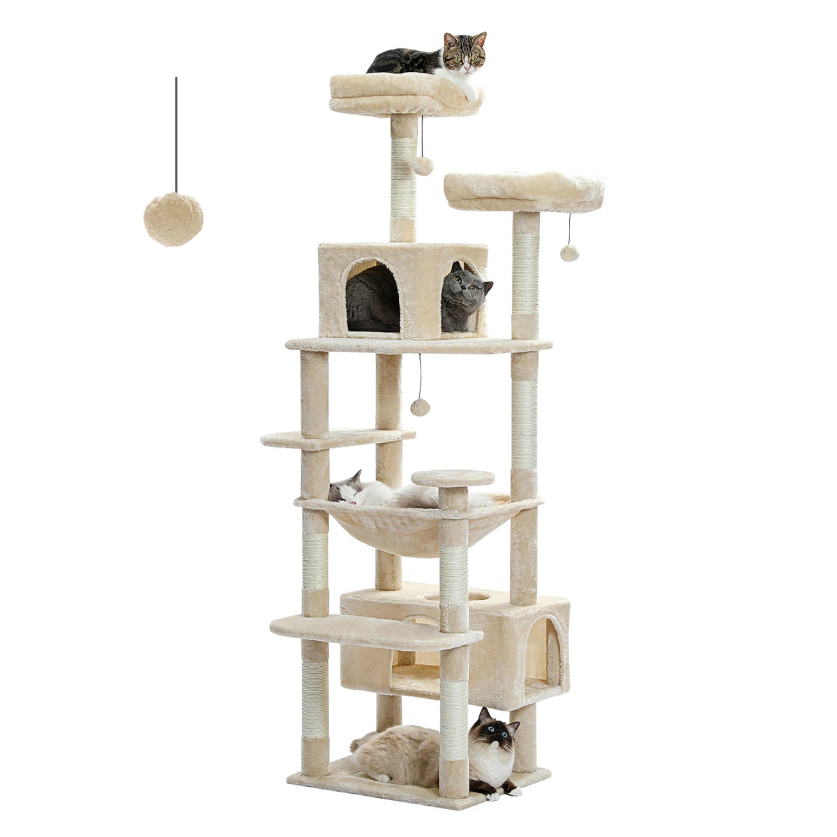 PAWZ Road Cat Tree Tower Sisal Posts Hammock and Condos