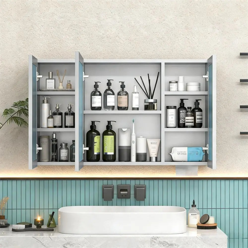 Bathroom Medicine Cabinet Mirror With Storage Recessed Or Surface Mount