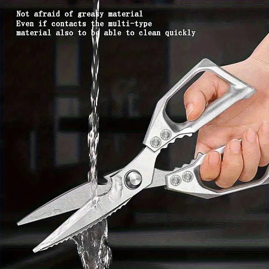 Heavy Duty Stainless Steel Kitchen Scissors With Ergonomic Handles