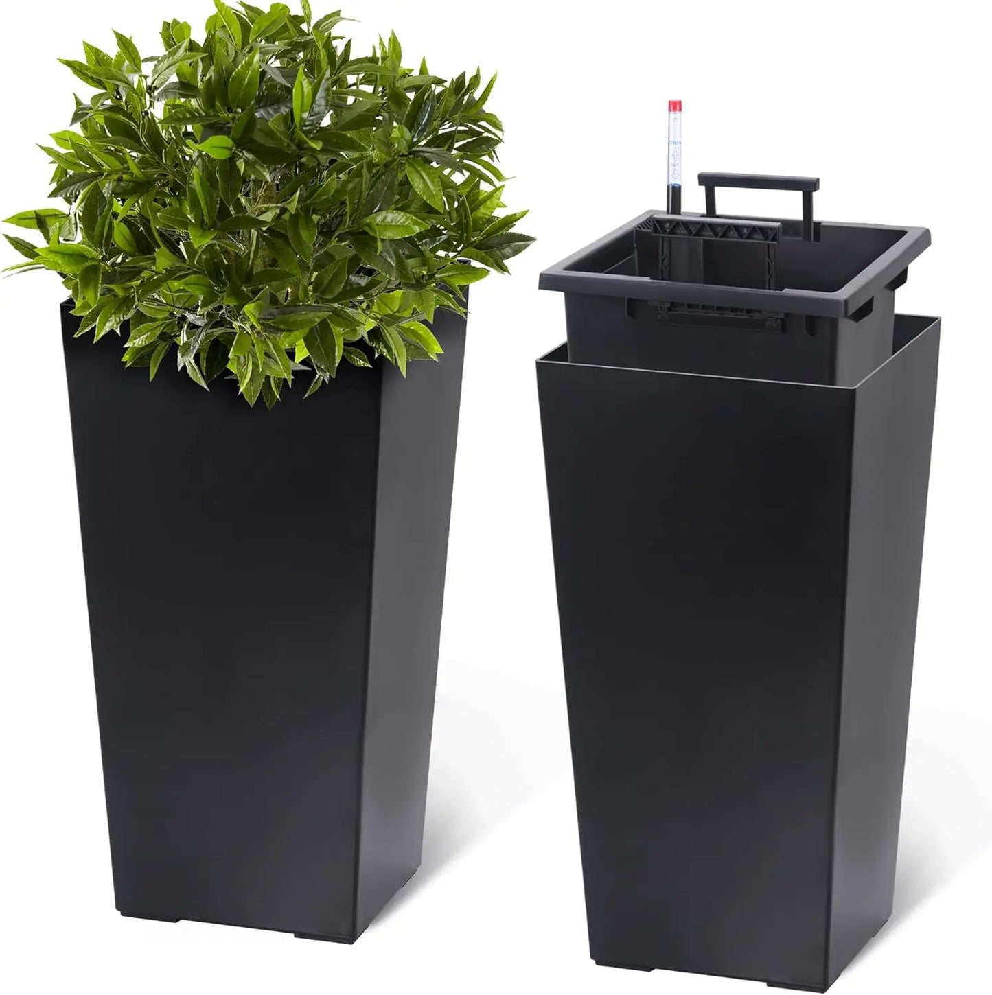 HobbyLane Indoor Outdoor Planter Set With Shelf Insert Plastic