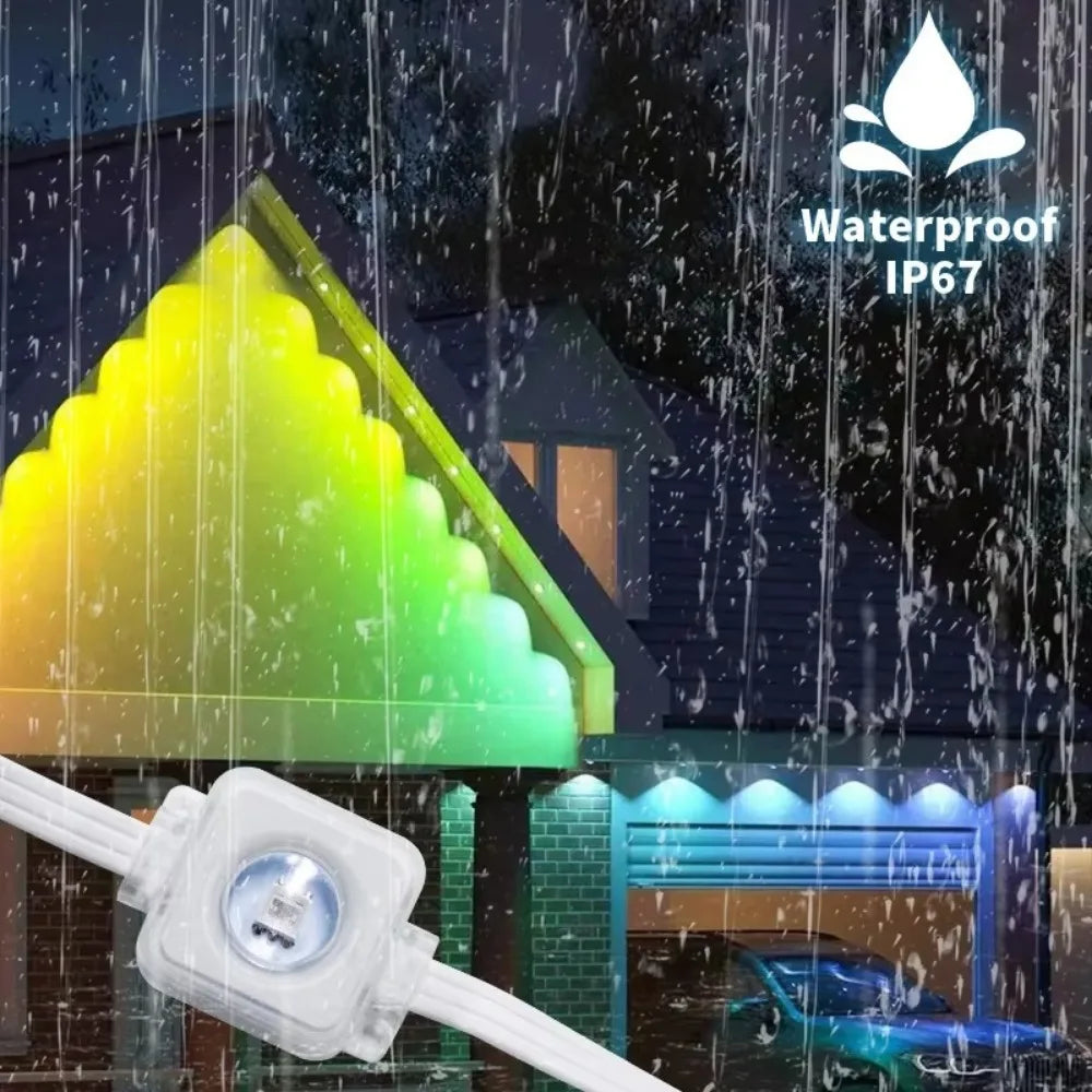 Mimirgb Smart Eave Lights Waterproof Outdoor Remote Control String