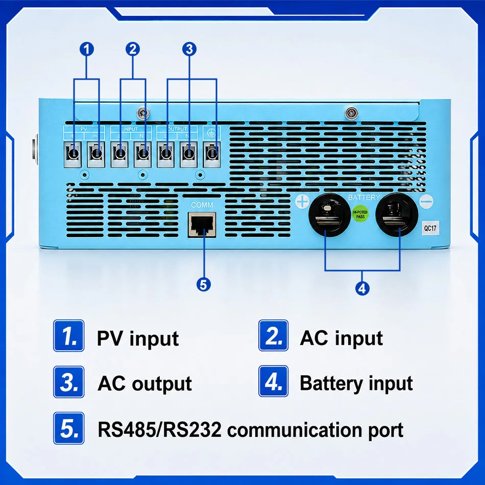 EASUN POWER Pure Sine Wave Hybrid Solar Inverter With MPPT